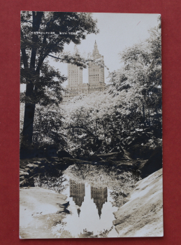 Ansichtskarte Foto AK New York 1930-1940 Central Park The San Remo oder Waldorf Astoria Architektur Hotel Ortsansicht USA Amerika Vereinigte Staaten